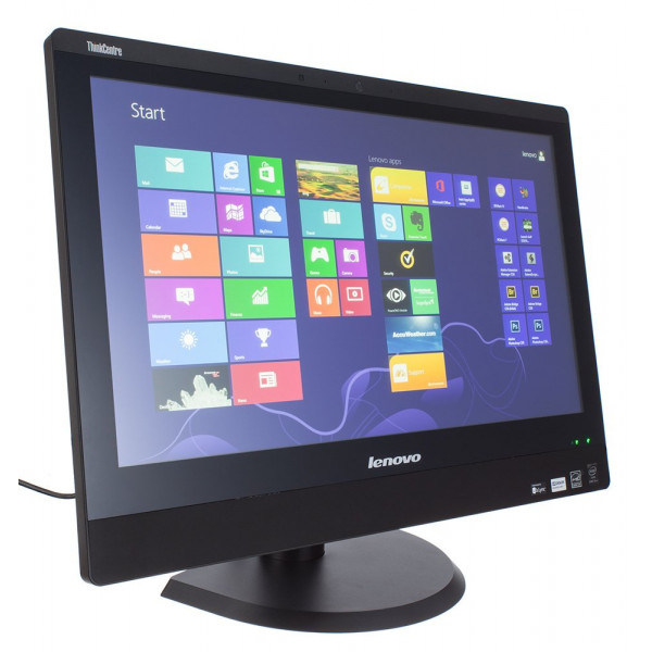 Lenovo ThinkCentre M93z (All-in-One) COA Win7/10 Pro — 23" (1920x1080) Intel Core i7-4790S @ 3.20 - 4.00GHz 16384MB (2x8GB) DDR3 256GB SSD DVD